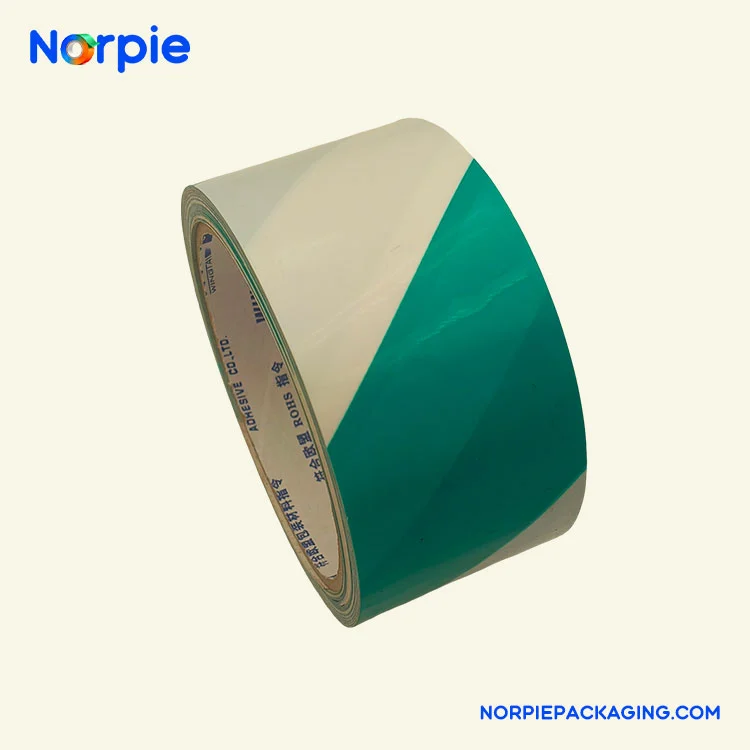 Zöld-fehér figyelmeztető szalag