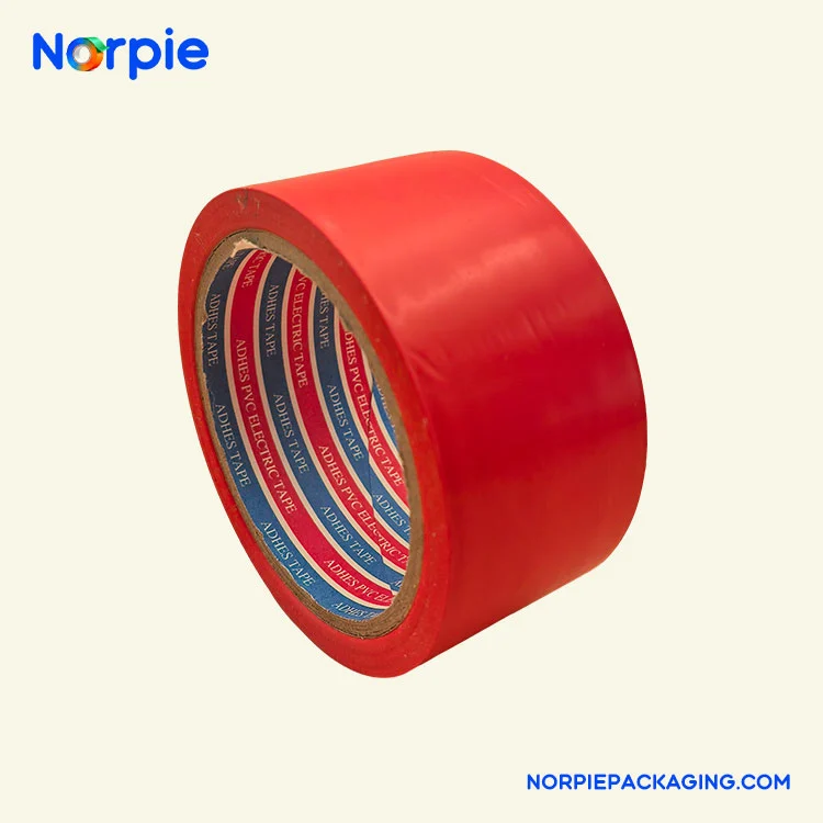 Tiszta piros figyelmeztető szalag